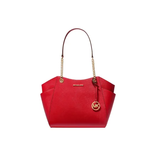 MICHAEL KORS Jet Set Кожа Тоут Сумка Сумка для покупок Сумка Сумка через плечо Большая Женская Красная