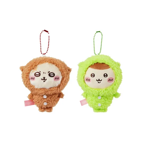 Miniso x Chiikawa Rakko Спальный комплект Белка-летяга Kuri Manju Куклы Плюшевый Брелок 10 см 11 см Рекомендуемый рост