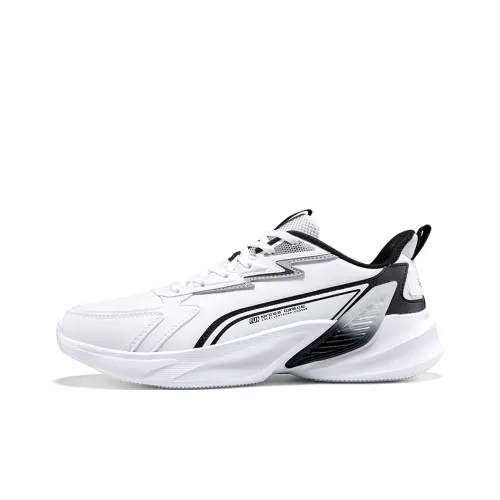 361° Штаны Устойчивые к истиранию Низкий Топ Повседневные Беговые кроссовки Мужские Белый Черный