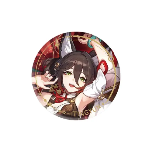 MIHOYO x CRASH Звезда Dome Railway Honkai Броня Иллюстрация Коллекция Жестяной Harmonious Destiny Значки