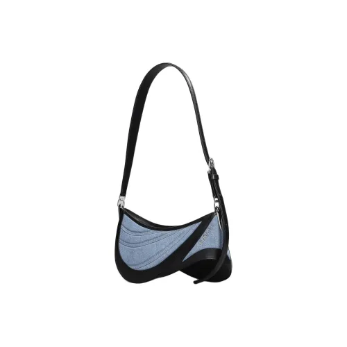 Mugler Canvas Сумка через плечо Стандартная Женская Синяя