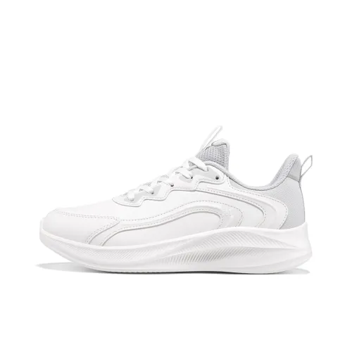 361° Yunshu Противоскользящие Устойчивые к истиранию Низкие Беговые кроссовки Женские Белые Серые