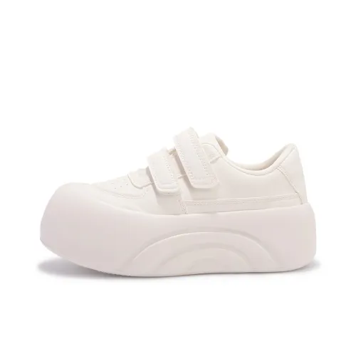 JIONGSEN Амортизаторы Slip-resistant и устойчивые к истиранию Низкий топ Повседневная обувь Женская Бежевая