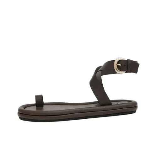 TIBI Dwayne One Ремешок Сандалии Женские Темно-Коричневый