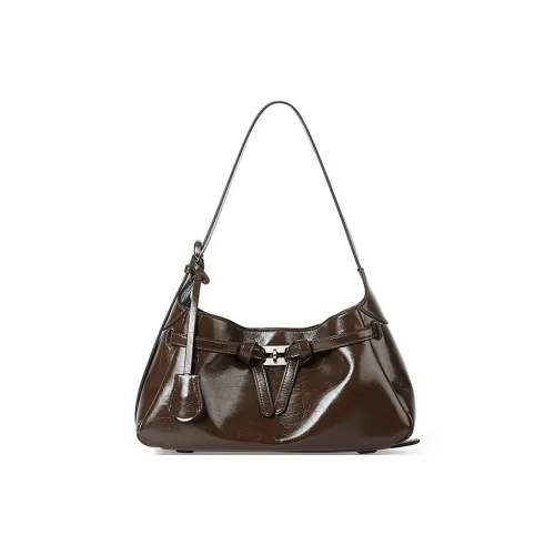 TUCANO Коровья кожа Сумка через плечо Стандартная Женская Темно-кофейный