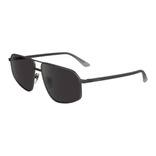 CALVIN KLEIN Металл Aviator Солнцезащитные очки Мужские Черные