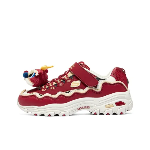 Skechers Kids Casual Low Top Red School Age