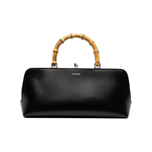 JIL SANDER Goji Телячья кожа Сумка Женская Черная