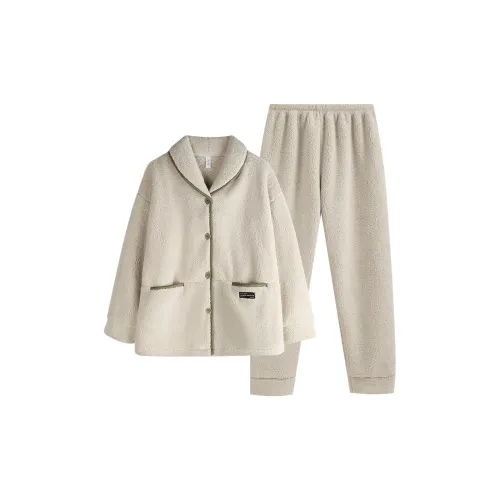 Xuan Liang Pajama Комплект Женский Бежевый Абрикос