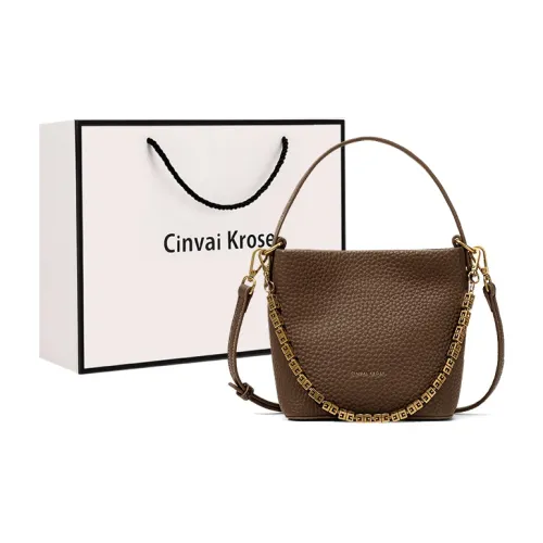 XINWAYI·KELUOSI Корова Кожа с Синтетической Кожей Ведро-Формовая Сумка Сумка на Плечо Сумка Средний Размер