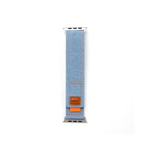 Vobafe Совместимость с Apple Iwatch S10 9 8 7 6 5 4 3 2 1 SE ultra2 ultra Деним Нейлон Наклеенный Холст Ремешок
