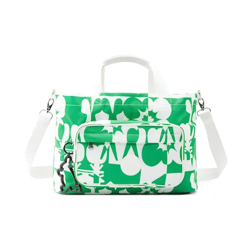 Kipling Полиамид Запястье Сумка Сумка через плечо Сумка Обычная Унисекс Зеленый Белый Многоцветный
