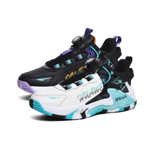 MUSNODO Амортизация Покрытие Oтскок Низкий Топ Повседневные Беговые кроссовки Унисекс Черный Белый Несовпадающие