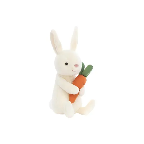 JELLYCAT Bunny Collection Животные Морковный Bobby Кролик Куклы Плюшевая кукла 18 см Высота в сидячем положении