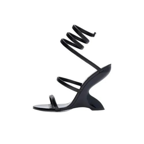 RENE CAOVILLA One Ремешок Сандалии 10,5 см Женские Черные