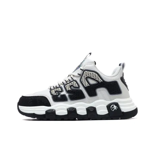 A55 Casual MID Топ Белый Черный Мужской