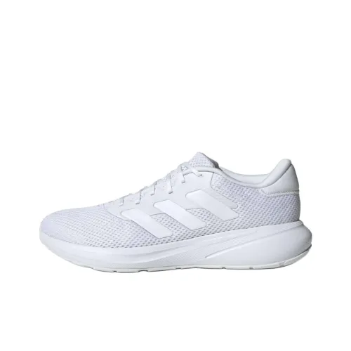 Adidas Response Runner Slip-resistant Abrasion-resistant Low Top Casual Running Shoes Men's White Adidas Response Runner Противоскользящий Устойчивый к истиранию Низкий Топ Повседневные Беговые Кроссовки Мужские Белые