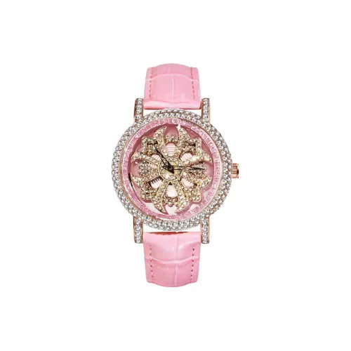 MUKUO Possession Collection Кварцевый механизм Естественная кожа Ремешок Часы Женские Фиолетовый Циферблат