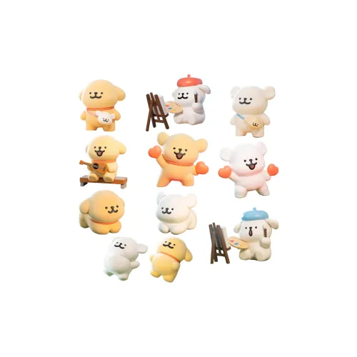 Miniso Мальтезе Топ OF World Collection US Два Плюшевый Щенок Слепые коробки Один Mystery Коробка Целая коробка 8 шт