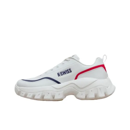 KSWISS Slip Resistant Abrasion Resistant Низкий Топ Повседневная Обувь Женская Белая