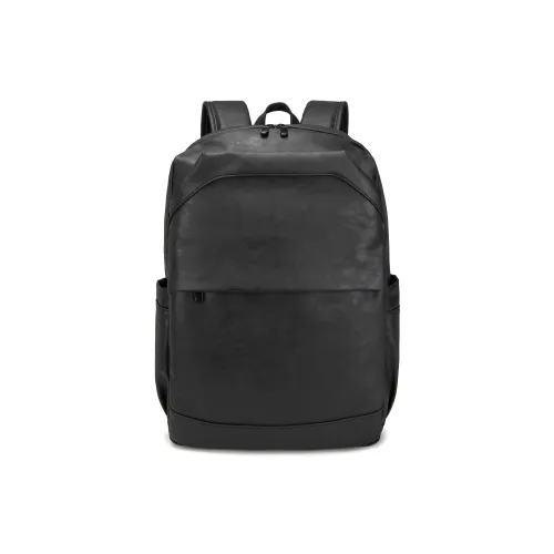 Slazenger ПУ (полиуретан) Бизнес Коммутирование Студенты Пэчворк Рюкзак Обычный Мужской Черный Ромб Клетчатый Черный