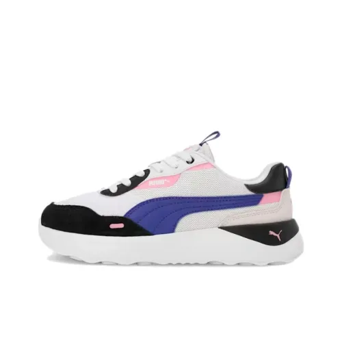 PUMA Runtamed Slip-resistant Abrasion-resistant Низкие Беговые кроссовки Женские Белые