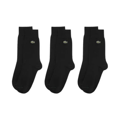 LACOSTE 3 шт Черные Унисекс MID Носки до икры