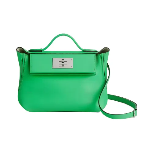 HERMES 24 24 Evercolor Swift Телячья кожа Сумка Сумка через плечо Сумка через плечо Мини Женская Комикс Зеленый