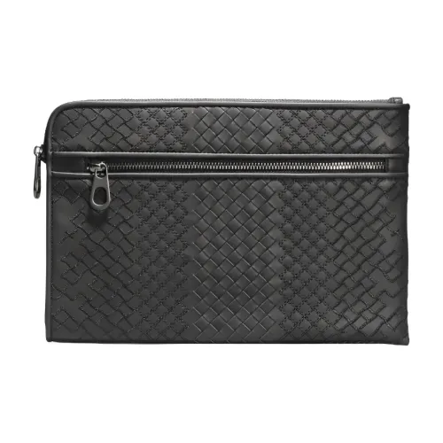 CMLZIUA Клатч из коровьей кожи мужской черный