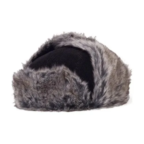 New Era Вельветовые шапки-ушанки унисекс черные