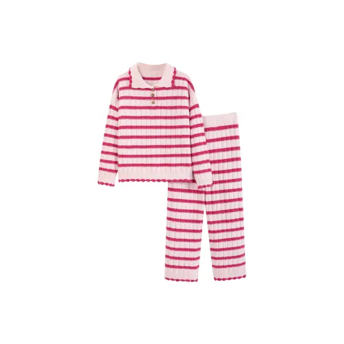 WANANNI Пижамный комплект женский розовый красный