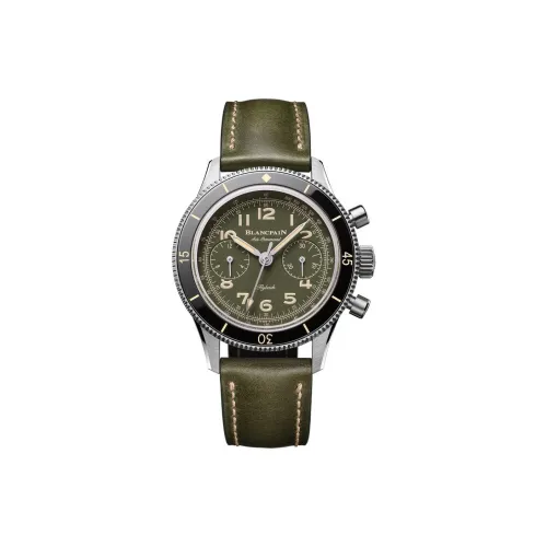 BLANCPAIN Air Force Commander Collection Автоматический Механический Механизм Унисекс Часы 36,2 мм Зеленый Циферблат