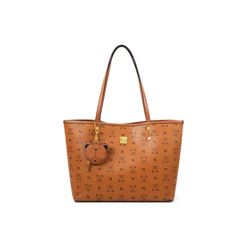 Vigno Сумка Tote из синтетической кожи с одним плечевым ремнем сумка для покупок стандартная женская коричневый экрю