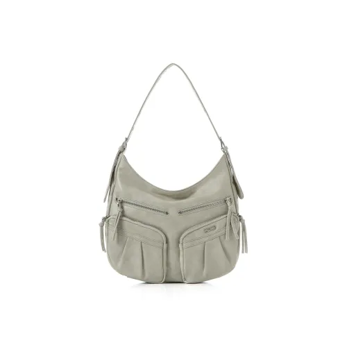 SQUARE Line Коровья кожа MULTI Карман Рабочий стиль Сумка через плечо Сумка на плечо Большая Женская Многоцветная