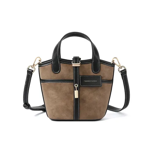 TUCANO Сумка на одно плечо из ПУ (полиуретана) кожа женская хаки коричневый