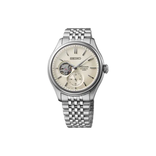 SEIKO Автоматический Механический Механизм Мужские Часы 40,2 мм Белый