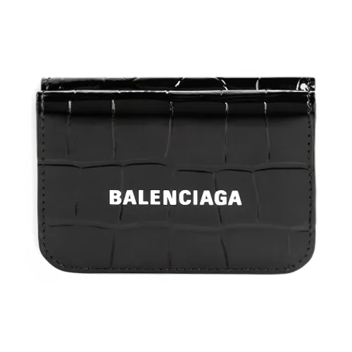 Balenciaga Cash Cow Кожа Кошелек Мини Унисекс Черный