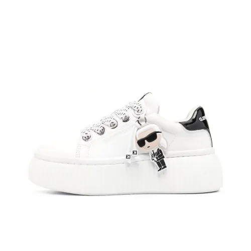 KARL LAGERFELD / Karl Lagerfeld Jeans Скейтборд Кроссовки Низкие Белый Черный Женские