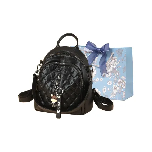 REDOO ПУ (полиуретан) Рюкзак Женские Черный