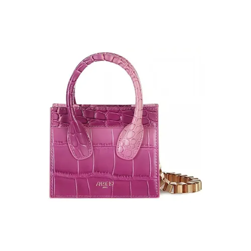 APEDE MOD Коровья кожа Poker Сумка Через плечо Сумка Мини Женская Малиновый Градиент