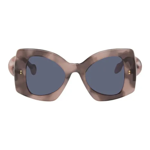 JW Anderson Пластиковая оправа Ацетат Нерегулярная форма Солнцезащитные очки Женские Черепаховый