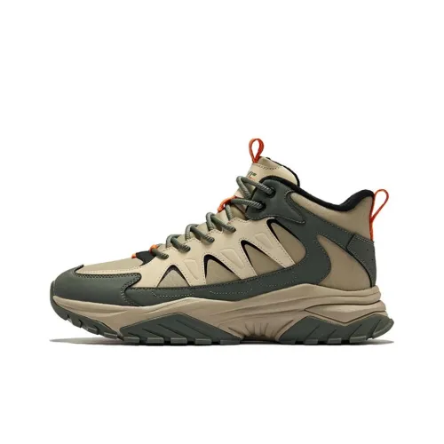 Erke Blaze 2 противоскользящая термозащита увеличивающая высоту высокая уличная обувь мужская из льна серого цвета с каменно-зеленым