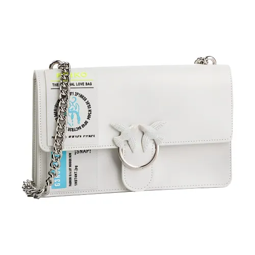 PINKO Love Series Кожа Swallow Сумка Сумка через плечо Мини Женская Белая