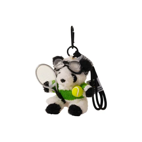 Кукла из плюша "Слон и Панда играющие в теннис" подвеска 12 см высота