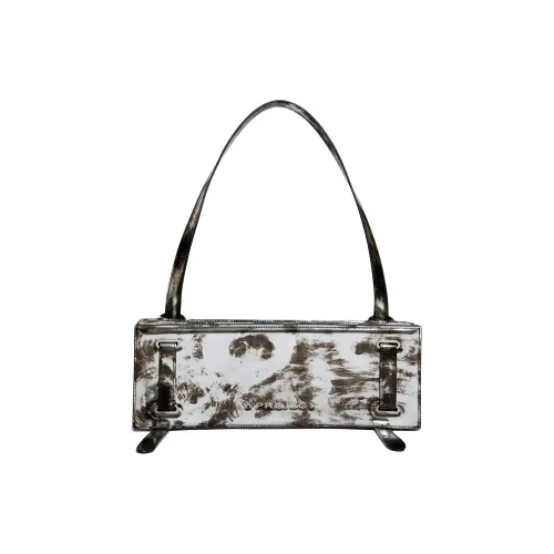 YProject Кожа Одно Плечо Сумка Женская Черный Белый