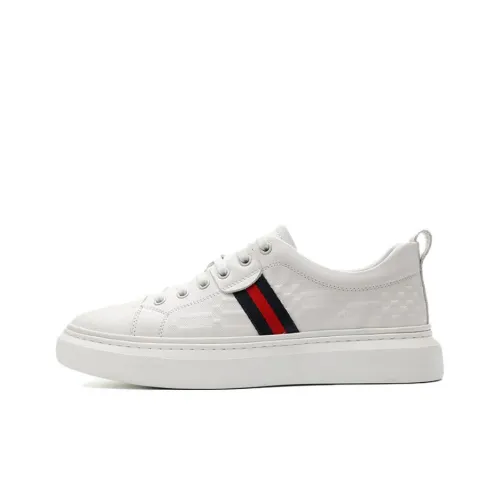 WALKER SHOP Скейтборд Кроссовки Низкие Белые Красные Мужские