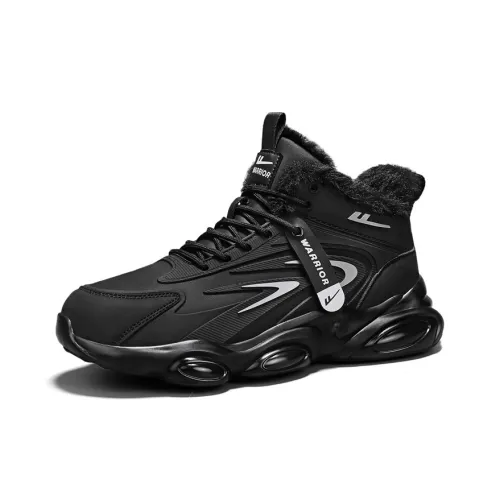 WARRIOR Беговые кроссовки MID Топ Черный Серый с флисовой подкладкой Мужской