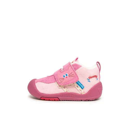 KIDSING Slip-resistant Thermal Kids Lifestyle Shoes Pink Children Aged 3-7 Years KIDSING Противоскользящие термокроссовки для детей розового цвета подходящие для детей в возрасте 3-7 лет