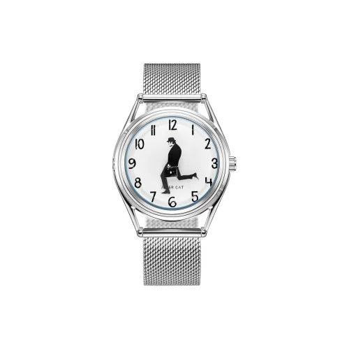 JOKER CAT Кварцевый механизм стальной ремешок унисекс синий циферблат