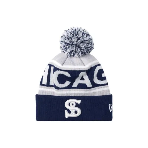 New Era Акриловые шапки-бини унисекс темно-синие